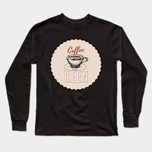 I Love Coffee Round Circle Long Sleeve T-Shirt